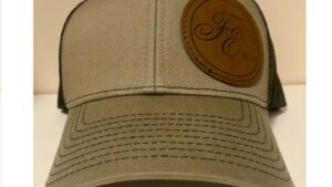 Personalized Hats with Leatherette Patches
