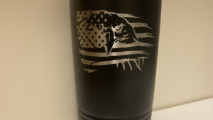 Eagle and American Flag 20oz Tumbler
