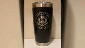20oz Tumbler - Distressed US Flag and US Army Seal